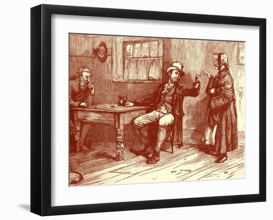 Charles Dickens 's ' The Adventures of Oliver Twist '-James Mahoney-Framed Giclee Print