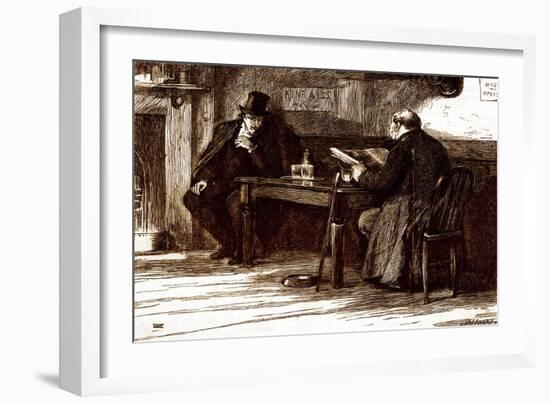 Charles Dickens 's ' The Adventures of Oliver Twist '-James Mahoney-Framed Giclee Print