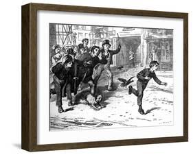 Charles Dickens 's ' The Adventures of Oliver Twist '-James Mahoney-Framed Giclee Print