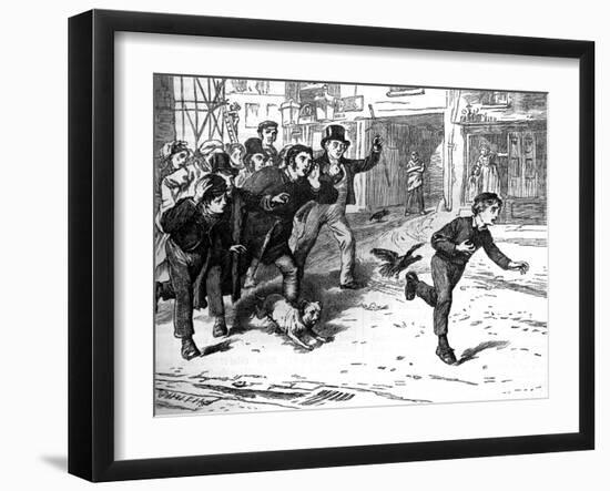 Charles Dickens 's ' The Adventures of Oliver Twist '-James Mahoney-Framed Giclee Print