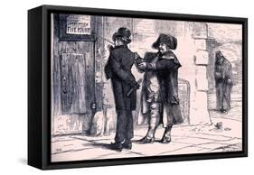 Charles Dickens 's ' The Adventures of Oliver Twist '-James Mahoney-Framed Stretched Canvas