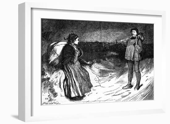 Charles Dickens 's ' The Adventures of Oliver Twist '-James Mahoney-Framed Giclee Print