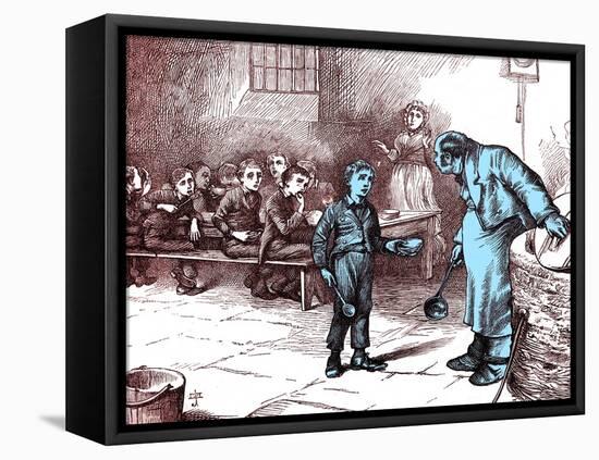 Charles Dickens 's ' The Adventures of Oliver Twist '-James Mahoney-Framed Stretched Canvas