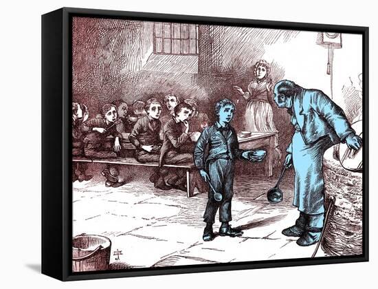 Charles Dickens 's ' The Adventures of Oliver Twist '-James Mahoney-Framed Stretched Canvas