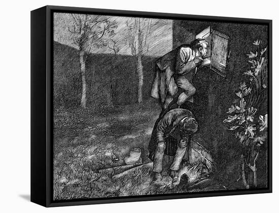 Charles Dickens 's ' The Adventures of Oliver Twist '-James Mahoney-Framed Stretched Canvas