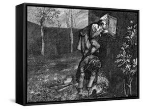 Charles Dickens 's ' The Adventures of Oliver Twist '-James Mahoney-Framed Stretched Canvas