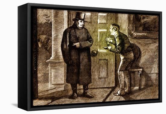 Charles Dickens 's ' The Adventures of Oliver Twist '-James Mahoney-Framed Stretched Canvas