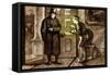 Charles Dickens 's ' The Adventures of Oliver Twist '-James Mahoney-Framed Stretched Canvas