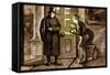 Charles Dickens 's ' The Adventures of Oliver Twist '-James Mahoney-Framed Stretched Canvas