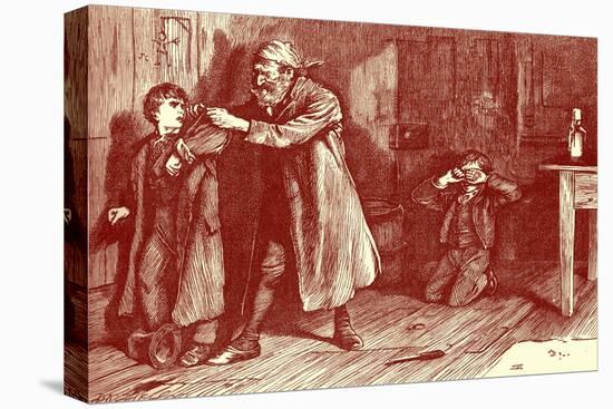 Charles Dickens 's ' The Adventures of Oliver Twist '-James Mahoney-Stretched Canvas