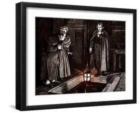 Charles Dickens 's ' The Adventures of Oliver Twist '-James Mahoney-Framed Giclee Print