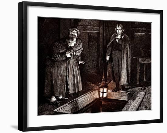 Charles Dickens 's ' The Adventures of Oliver Twist '-James Mahoney-Framed Giclee Print