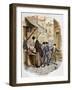 Charles Dickens 's 'The Adventures of Oliver Twist-George Cruikshank-Framed Giclee Print