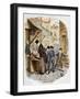 Charles Dickens 's 'The Adventures of Oliver Twist-George Cruikshank-Framed Giclee Print