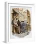 Charles Dickens 's 'The Adventures of Oliver Twist-George Cruikshank-Framed Giclee Print