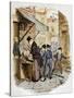 Charles Dickens 's 'The Adventures of Oliver Twist-George Cruikshank-Stretched Canvas