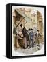 Charles Dickens 's 'The Adventures of Oliver Twist-George Cruikshank-Framed Stretched Canvas