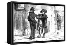 Charles Dickens 's ' The Adventures of Oliver Twist '-James Mahoney-Framed Stretched Canvas