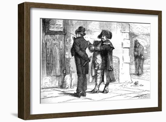 Charles Dickens 's ' The Adventures of Oliver Twist '-James Mahoney-Framed Giclee Print