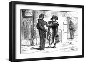 Charles Dickens 's ' The Adventures of Oliver Twist '-James Mahoney-Framed Giclee Print