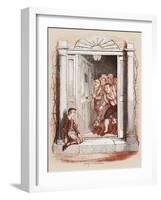 Charles Dickens 's 'The Adventures of Oliver Twist'-George Cruikshank-Framed Giclee Print