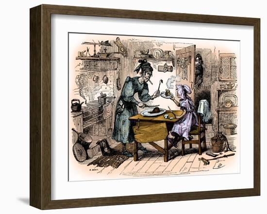 Charles Dickens 's 'The Old Curiosity Shop'-Hablot Knight Browne-Framed Giclee Print