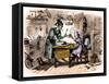 Charles Dickens 's 'The Old Curiosity Shop'-Hablot Knight Browne-Framed Stretched Canvas