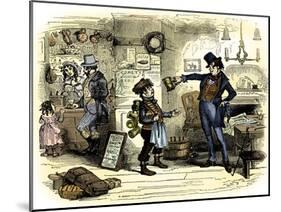 Charles Dickens 's 'The Old Curiosity Shop'-Hablot Knight Browne-Mounted Giclee Print