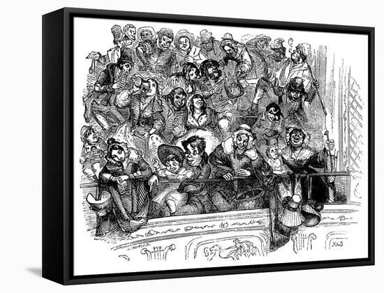 Charles Dickens 's ' The Old Curiosity Shop'-Hablot Knight Browne-Framed Stretched Canvas