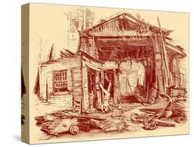 Charles Dickens 's 'The Old Curiosity Shop'-George Cattermole-Stretched Canvas