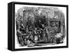 Charles Dickens 's ' The Old Curiosity Shop'-George Cattermole-Framed Stretched Canvas