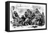 Charles Dickens 's ' The Old Curiosity Shop'-Hablot Knight Browne-Framed Stretched Canvas