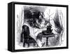 Charles Dickens 's ' The Old Curiosity Shop'-Hablot Knight Browne-Framed Stretched Canvas