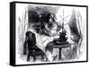 Charles Dickens 's ' The Old Curiosity Shop'-Hablot Knight Browne-Framed Stretched Canvas