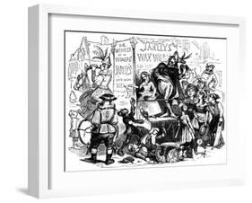 Charles Dickens 's ' The Old Curiosity Shop'-Hablot Knight Browne-Framed Giclee Print