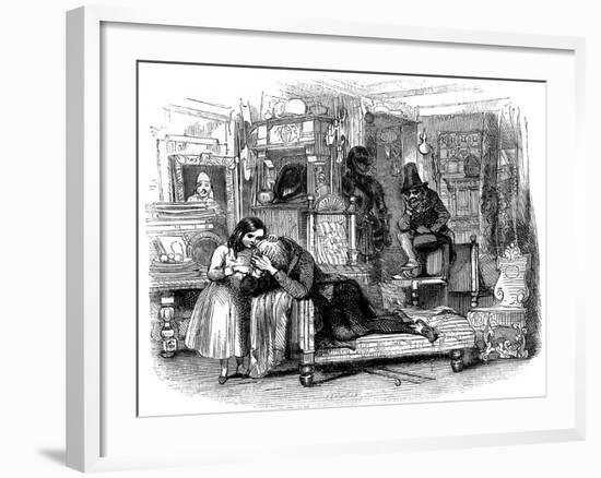 Charles Dickens 's 'The Old Curiosity Shop'-George Cattermole-Framed Giclee Print