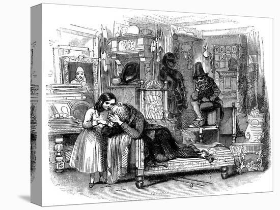 Charles Dickens 's 'The Old Curiosity Shop'-George Cattermole-Stretched Canvas