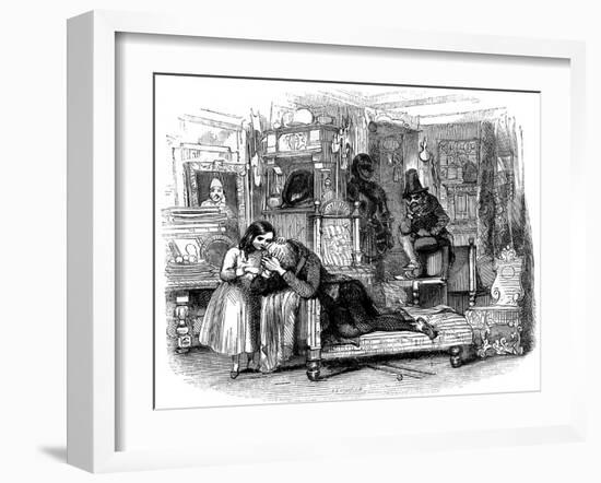 Charles Dickens 's 'The Old Curiosity Shop'-George Cattermole-Framed Giclee Print