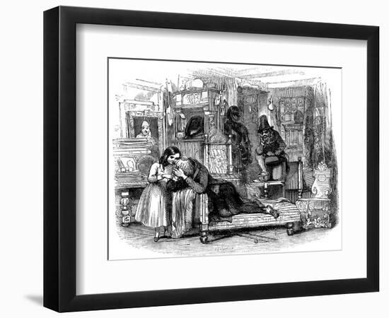 Charles Dickens 's 'The Old Curiosity Shop'-George Cattermole-Framed Giclee Print