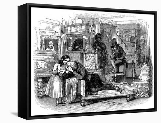 Charles Dickens 's 'The Old Curiosity Shop'-George Cattermole-Framed Stretched Canvas
