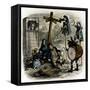 Charles Dickens 's 'The Old Curiosity Shop'-Hablot Knight Browne-Framed Stretched Canvas