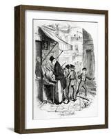 Charles Dickens 's 'The-George Cruikshank-Framed Giclee Print