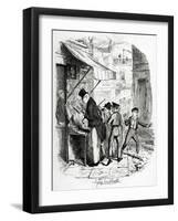 Charles Dickens 's 'The-George Cruikshank-Framed Giclee Print