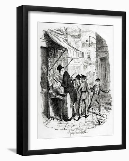 Charles Dickens 's 'The-George Cruikshank-Framed Giclee Print