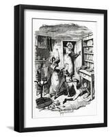 Charles Dickens 's 'The-George Cruikshank-Framed Giclee Print