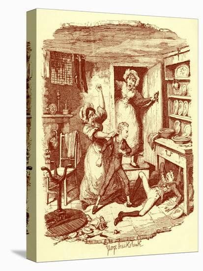 Charles Dickens 's 'The-George Cruikshank-Stretched Canvas