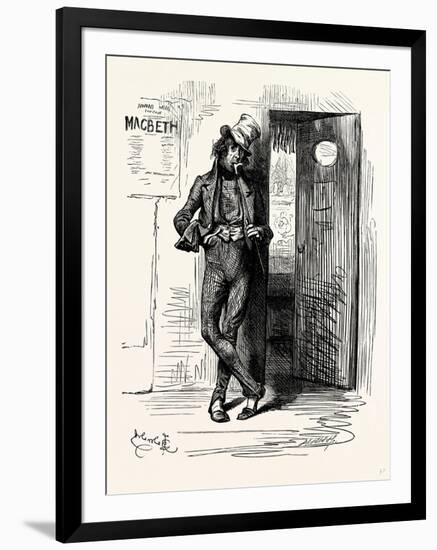 Charles Dickens Sketches by Boz His Line Is Genteel Comedy His Father's Coal and Potato. He Does Al-George Cruikshank-Framed Giclee Print