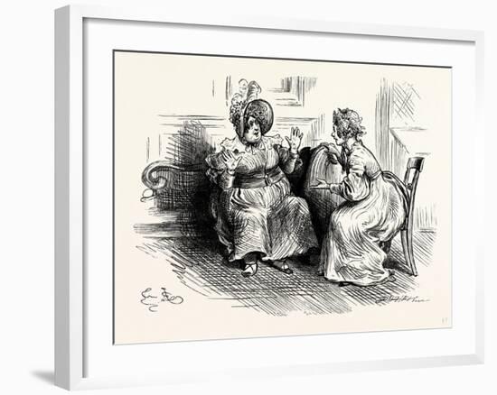 Charles Dickens Sketches by Boz Mrs. Bloss and Mis. Tibbs-George Cruikshank-Framed Giclee Print