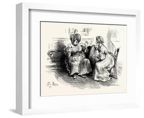 Charles Dickens Sketches by Boz Mrs. Bloss and Mis. Tibbs-George Cruikshank-Framed Giclee Print