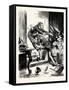 Charles Dickens Sketches by Boz One Gentleman Was Observed Suddenly to Rush from the Table-George Cruikshank-Framed Stretched Canvas